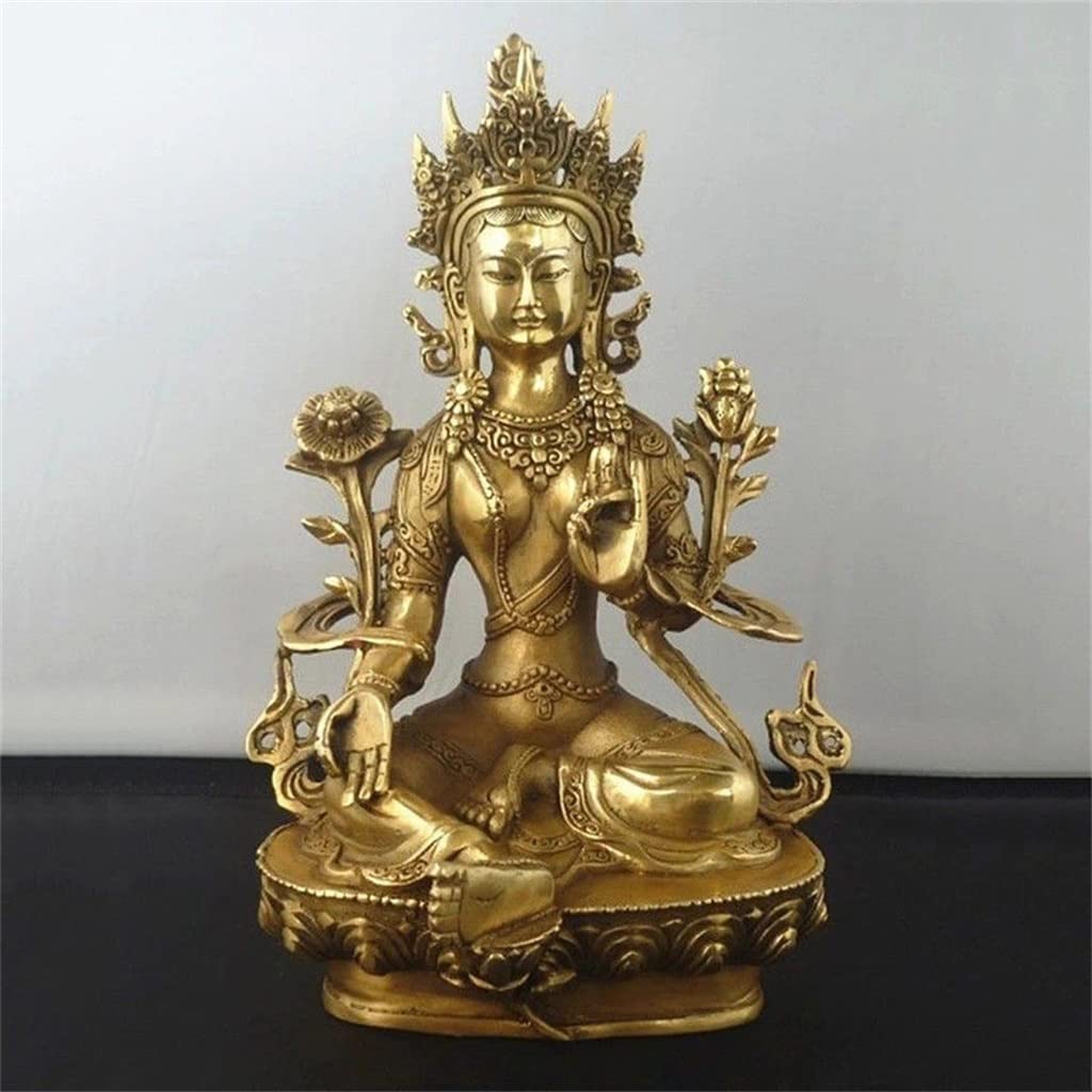 Amazon.co.jp: N/A 21cm /チベット仏教銅緑のタラ神ゴッドネスkwan-yin